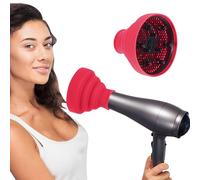 Copertura in silicone per asciugacapelli da viaggio, diffusore universale per una distribuzione uniforme dell'aria, asciugatura delicata, adatta per diversi tipi di capelli, accessorio compatto (F