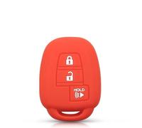 Copertura In Silicone Per Chiave Auto Per Toyota Per Camry Per Corolla RAV4 Per Prius C 2012-2020 Custodia Protettiva Senza Chiave 3 4 Pulsanti Cover Chiave(Red 3 Buttons)