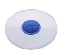 Copertura in silicone per ciotola paraspruzzi per controllare le fuoriuscite quando si frullano emulsioni, vinaigrette o pastelle leggere per torte (blu)