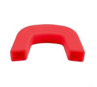 Copertura in silicone per manico della pentola, 1 confezione da 1 manicotto resistente al calore, protezione antiscivolo per pentole calde, strumento da cucina sicuro per cucinare a casa (rosso medio)