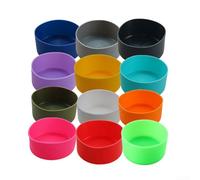 Copertura in silicone resistente alle alte temperature per bottiglie da 12/16/18/21/24 oz (bianco 7,5 cm)