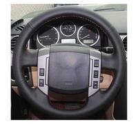 Copertura in Similpelle Nera Cucita a Mano per Land Rover Freelander 2007-2018, Accessori per la Copertura delle Ruote, Filo Arancione (Filo Azzurro).