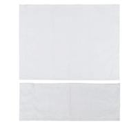 Copertura in Tela Sedia, Set di Sostituzione del Sedile della Sedia Regista e Schienali, 2 Taglie per Sedie per Film a Casa, Realizzate in Materiale di Alta qualità, Facile da Usare, 1 Set (WHITE)