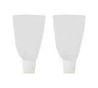 Copertura in tessuto di alta qualità per piante erbacee, 200 x 240 cm, bianco, crema, verde, scivolo e estremità del cordino, protegge le piante invernali per le foreste