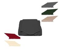 Copertura in tessuto di ricambio impermeabile per patio, tenda da sole per esterni, colore antracite, 400 x 300 cm, materiale in tela.