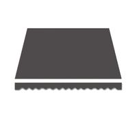 Copertura in tessuto di ricambio per tenda da patio retrattile, impermeabile, per terrazza, balcone e cortile, 30,5 x 3,5 m, 2,4 x 1,5 m, 2 x 1,5 m (grigio diverse dimensioni)