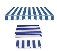 Copertura in tessuto di ricambio per tenda da patio retrattile, in PVC Oxford, in diverse dimensioni, riparo per terrazze e terrazze, telaio non incluso