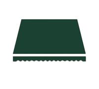 Copertura in tessuto di ricambio per tenda retrattile, impermeabile, per terrazza, balcone e cortile, verde scuro, 3,7 x 3 m/2,4 x 1,5 m/2 x 1,5 m
