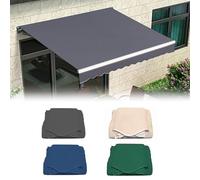 Copertura in tessuto di ricambio retrattile per patio e balcone, protezione solare in poliestere con mantovana, riparo esterno