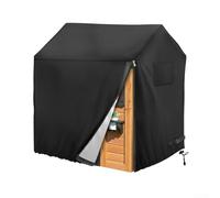 Copertura in tessuto Oxford 210D per casetta, accessori per la casa dei giochi all'aperto, protezione impermeabile ai raggi UV e alle intemperie con coulisse (110 x 120 x 140 cm)