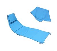 Copertura in tessuto per sedia a sdraio sospesa e ombrellone, con protezione angolare e corde estese per una vestibilità sicura su chaise longue curve, mobili da esterno (blu)