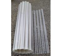 Copertura in vetroresina ondulata di colore bianco semi-trasparente disponibile varie altezze e lunghezze (100 cm x 1 metro)