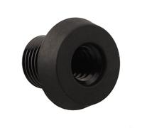 Copertura inferiore per stecca da biliardo Jaguar/Metz/Hao/Global/Pierre Clubs, protezione in alluminio e gomma con attacco filettato (8,4 mm Fr(A)