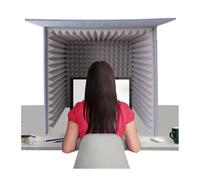 Copertura Insonorizzata For Desktop Portatile, Piccolo Studio | Scudo pieghevole for l'assorbimento vocale, design semi-chiuso for la registrazione di podcasting(Color-1)