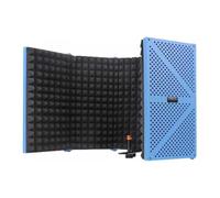 Copertura insonorizzata for microfono portatile, cabina acustica pieghevole da tavolo a 5 pannelli for la registrazione di musica, for esercitazioni in studio a casa(Blue)