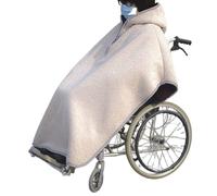 Copertura invernale calda for tutto il corpo, poncho for mantella antivento for sedia a rotelle con cappuccio, poncho universale for sedia a rotelle elettrica