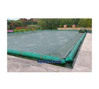 Copertura Invernale CopriPool Max con tubolari per Piscina 12x6 Dimensioni 13,5x7,5 m; 240 gr/mq