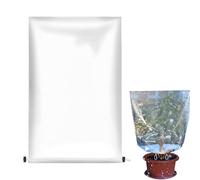 Copertura Invernale per Esterni, in polietilene Trasparente, Borsa Impermeabile con Coulisse, Protezione da Pioggia, Freddo per arbusti da Giardino, Fiori, Verdure Durante Le intemperie