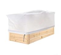 Copertura invernale per piante con coulisse di sicurezza progettata per proteggere le piante dagli agenti atmosferici (bianco)