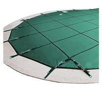Copertura invernale resistente all'usura per piscine interrate in rete verde, 4,5 m, protezione resistente all'usura per piscine da 98,8 m, ideale per la protezione fuori stagione e la prevenzione dei