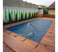 Copertura invernale resistente per piscine interrate, include kit di installazione per una facile installazione, protezione durevole contro il freddo