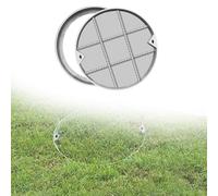 copertura invisibile del tombino Coperchio Per Tombino Rotondo Invisibile Da 30, 60, 75, 80, 90 Cm, Nascosto Per Scantinati/scuole/città/marciapiedi, Coperchio Per(H 8cm/3in,DIA 68cm/27in)
