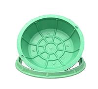 Copertura invisibile for bacini fognari in resina composita,tombino portatile da incasso, la copertura fognaria esterna è molto adatta for l'uso comunitario(Round 50 * 50CM/19.7 * 19.7IN)