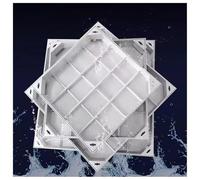 Copertura invisibile in acciaio inox e boccaporto Recular t Access per vialetti e sentieri, 80 x 80 cm (31,5 x 31,5 pollici) & design robusto