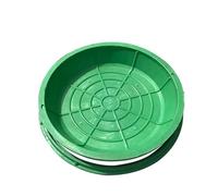 Copertura invisibile per bacino delle acque reflue in acciaio inox resistente e coperchio per pozzetto, 69,8 x 69,8 cm, copertura per pozzetto e telaio per scarico del pavimento del garage, per uso