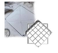 Copertura invisibile per pozzetti in acciaio inossidabile per parchi e strade, coperchio da incasso per acque reflue per aree ad alto traffico pedonale, 75 x 100 cm, design sicuro