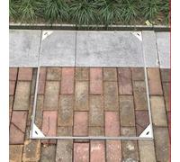 Copertura invisibile per pozzetto 300 mm x 300 mm, coperchio fognario da incasso in acciaio inossidabile personalizzabile con fori di tiro, coperture per camera di ispezione ispessite da 3 mm per aree