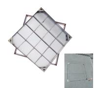 Copertura invisibile personalizzabile per fossa settica, resistente, universale, 60 x 60 x 8 cm, copertura per ispezione dello scarico del pavimento, per piazze e uso esterno
