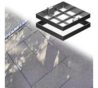 Copertura invisibile personalizzabile per scarico con manici nascosti, coperchio per fossa settica e copertura di ispezione per vialetti, marciapiedi, giardini e autostrade (96 x 96 cm), durevole