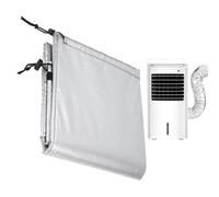 Copertura isolante - 150 x 27 cm, manicotto termico regolabile, involucro impermeabile per presa d'aria AC, protezione del condotto di blocco del calore con rivestimento in tessuto, miglioramento