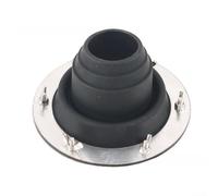 Copertura isolante in silicone per camino, kit lampeggiante per tende, progettato per avvitare i fori e offrire protezione per le aperture del camino (nero)