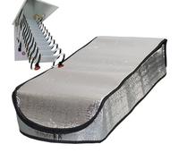 Copertura isolante per mansarda, tenda a scomparsa con cerniera, 63 x 137 cm, pannelli termici protettivi per la ventilazione del freddo, per casa, scale, scale