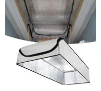 Copertura isolante per scale sottotetto con foglio di alluminio puro e strato a bolle, 138 x 64 x 28 cm, barriera contro gli spifferi e l'umidità per l'efficienza energetica e il controllo della