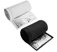Copertura isolante per tubi HVAC in rame 600d Oxford AC a 3 strati, set di protezione con foglio di alluminio per sistemi senza condotti termici mini split heat ductless, 182 x 25 cm, confezione da 2