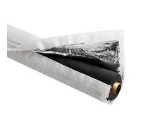 Copertura Isolante Per Tubi Rame Climatizzazione, Dimensioni Tubo 183 x 26 cm, Manicotto a 3 Strati con Protezione UV e Idrorepellente per Sistemi a Pompa di Calore