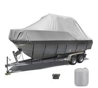 Copertura Kayak 3m-5.5m Telo Copertura Canoa Telone Copertura per Kayak Copertura Impermeabile per Canoa Resistente ai Raggi UV Antipolvere Copertura Universale Kajak di Canoa(Gray,4 m/13ft)