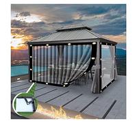 Copertura laterale per pergola da esterni, impermeabile, 6 x 3,5 m, trasparente, antipolvere, per veranda, patio e terrazza, protezione UV, resistente, facile da installare