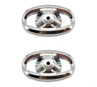 Copertura laterale per pomello in metallo compatibile con mulinelli DAIWA come PER ALPHAS AIR TW PER TATULA SV TW forJP103 PER EXCELER forLT FOR EXIST 22 (2 pezzi argento)