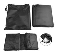 Copertura Legna da Ardere 1PZ Nero Grande 96x24x42inch Argento Rivestito Panno O
