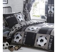 Set Copripiumino Singolo Calcio Per Bambini Camera Da Letto 2-in-1 Design