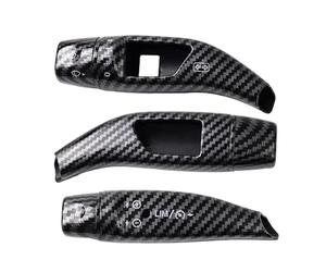Copertura Leva Cambio Tergicristallo Cruise Control Per Mercedes Per Benz A B C E S GLC CLA GLA GLE Classe W204 W205 W212 W213 X156 X166 adesivo interno auto(Nero)