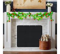 Copertura magnetica per camino, protezione contro le correnti d'aria, coperta per camino per la dispersione di calore, protezione contro l'aria fredda del camino (92 cm W x 82 cm H)