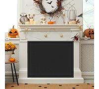 Copertura magnetica per camino, regolabile, colore: nero, 83,8 cm di larghezza x 73,7 cm di altezza