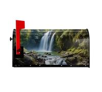 Copertura magnetica per cassetta delle lettere con paesaggio a cascata, dimensioni standard 64,8 x 53,3 cm, copertura magnetica per cassetta postale, decorazione per la casa e il giardino