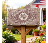 Copertura magnetica per cassetta delle lettere con rose, motivo floreale vintage elegante, senza borgogna, copertura per cassetta della posta, decorazione per giardino, patio, 45,7 x 53,7 cm