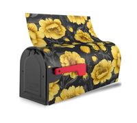 Copertura magnetica per cassetta delle lettere con stampa di fiori gialli e farfalle, impermeabile, facile installazione